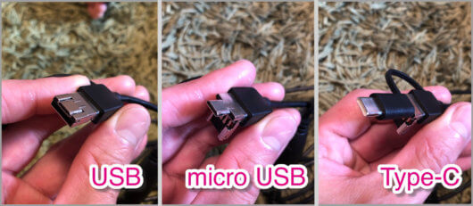 カメラ付き耳かきはスマホやＰＣとUSB接続しますが、MicroUSBやType-Cに対応しています